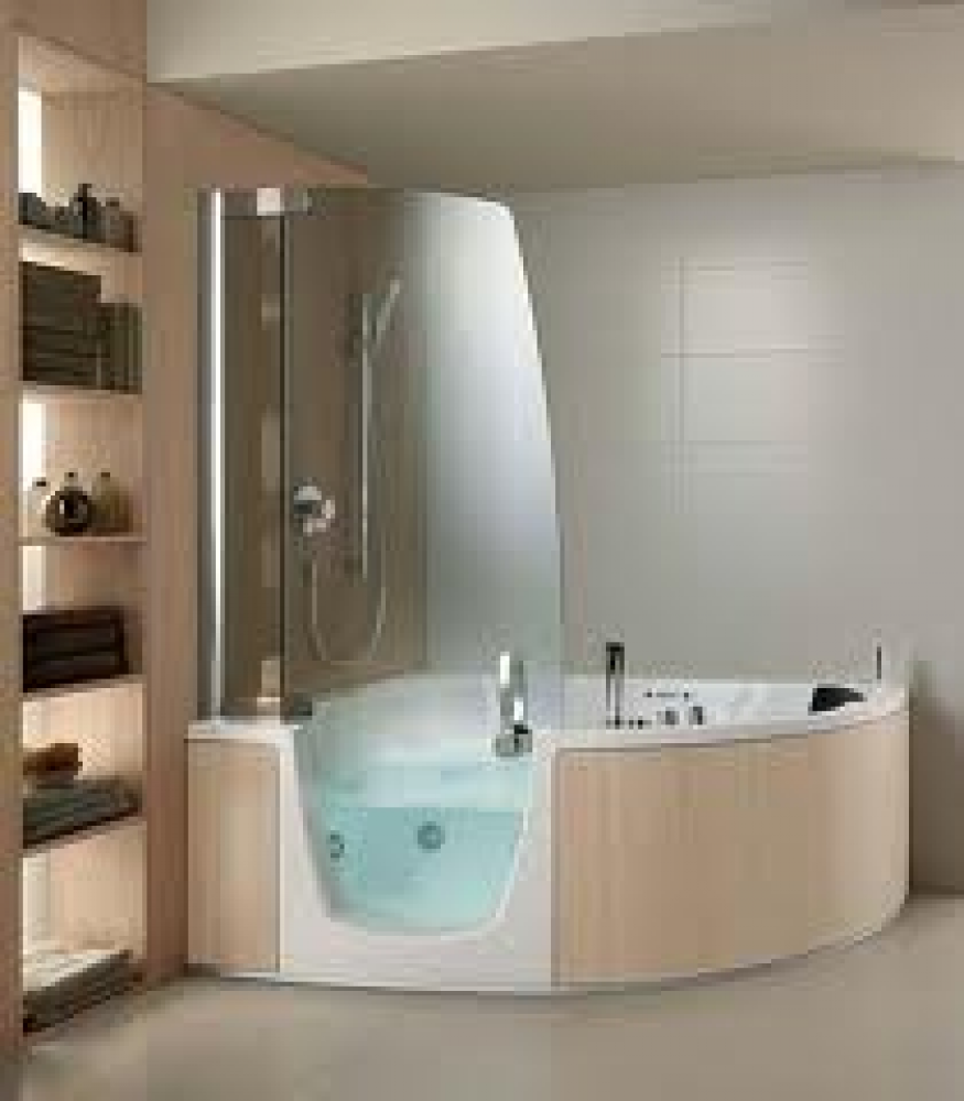 Finestre piccole per bagno: tende bagno shabby chic. tende per ... Doccia davanti alle finestra
